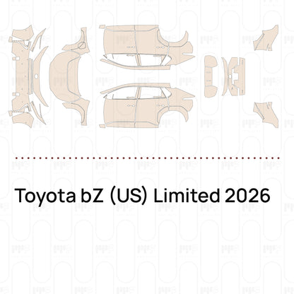 Pre-Cut PPF Toyota bZ (US) Limited 2026