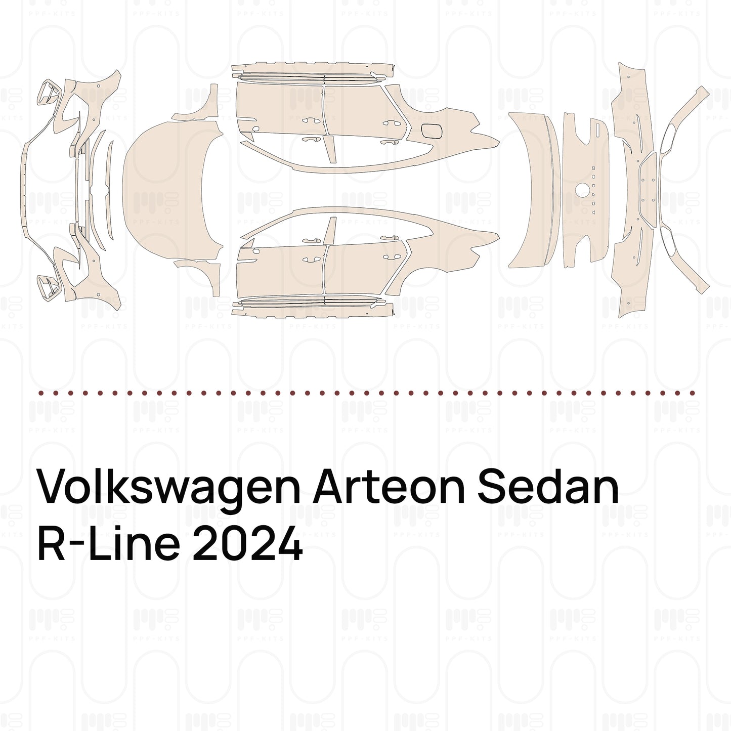 Pre-Cut PPF Volkswagen Arteon Sedan R-Line 2024