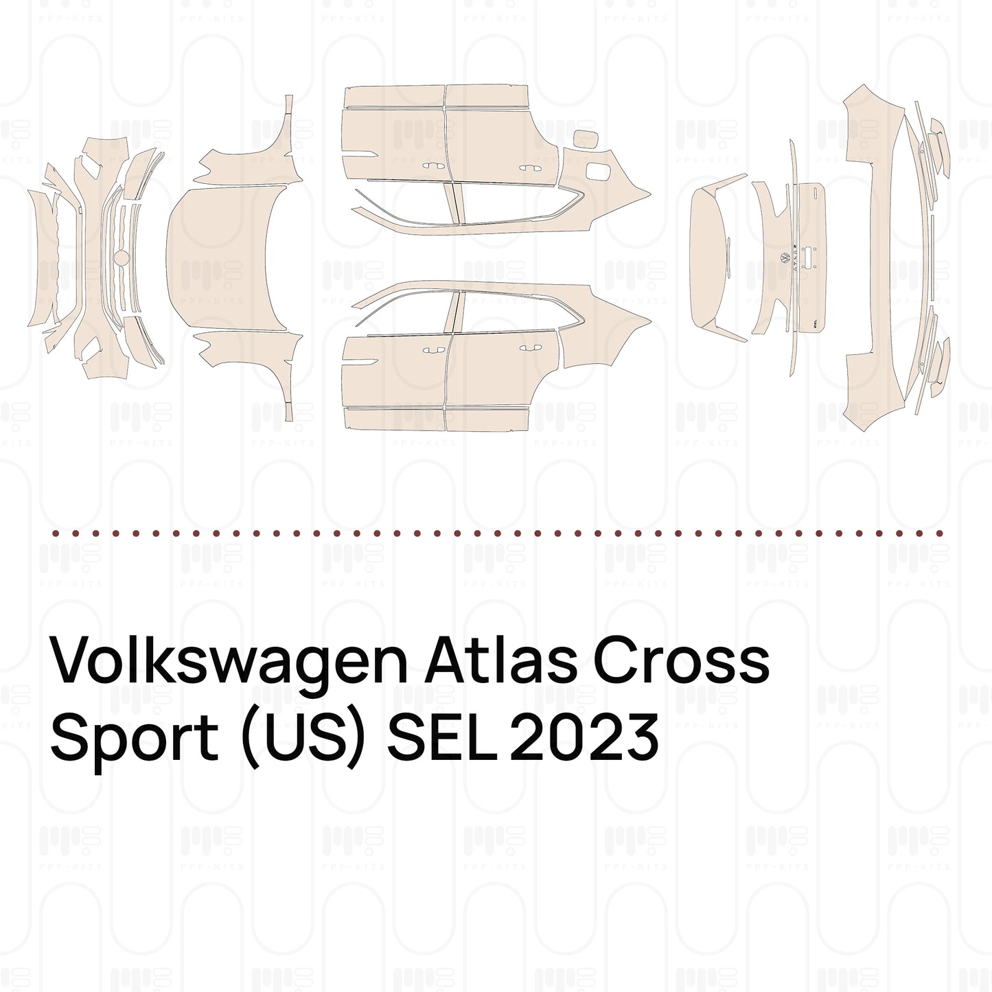 Pre-Cut PPF Volkswagen Atlas Cross Sport (US) SEL 2023
