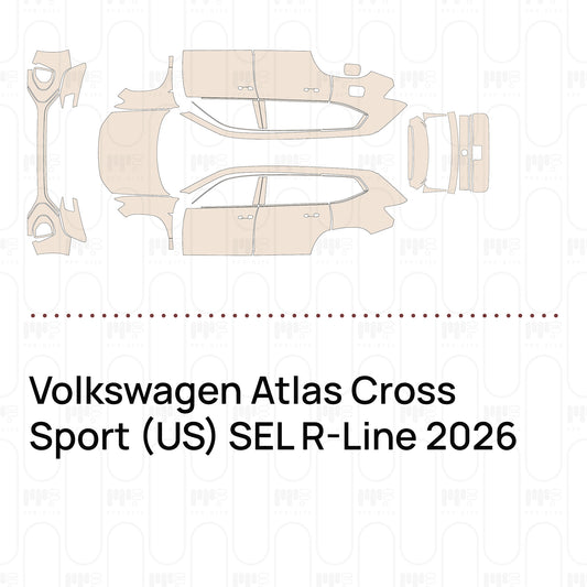 Pre-Cut PPF Volkswagen Atlas Cross Sport (US) SEL R-Line 2026