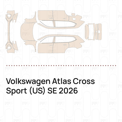 Pre-Cut PPF Volkswagen Atlas Cross Sport (US) SE 2026