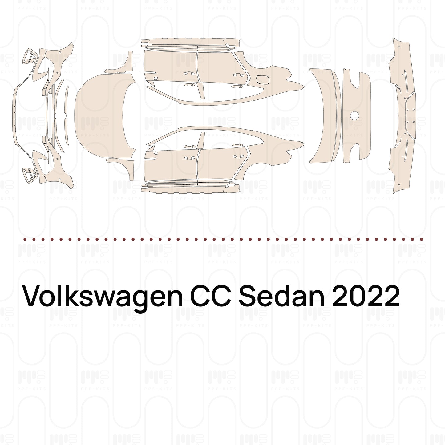 Pre-Cut PPF Volkswagen CC Sedan 2022
