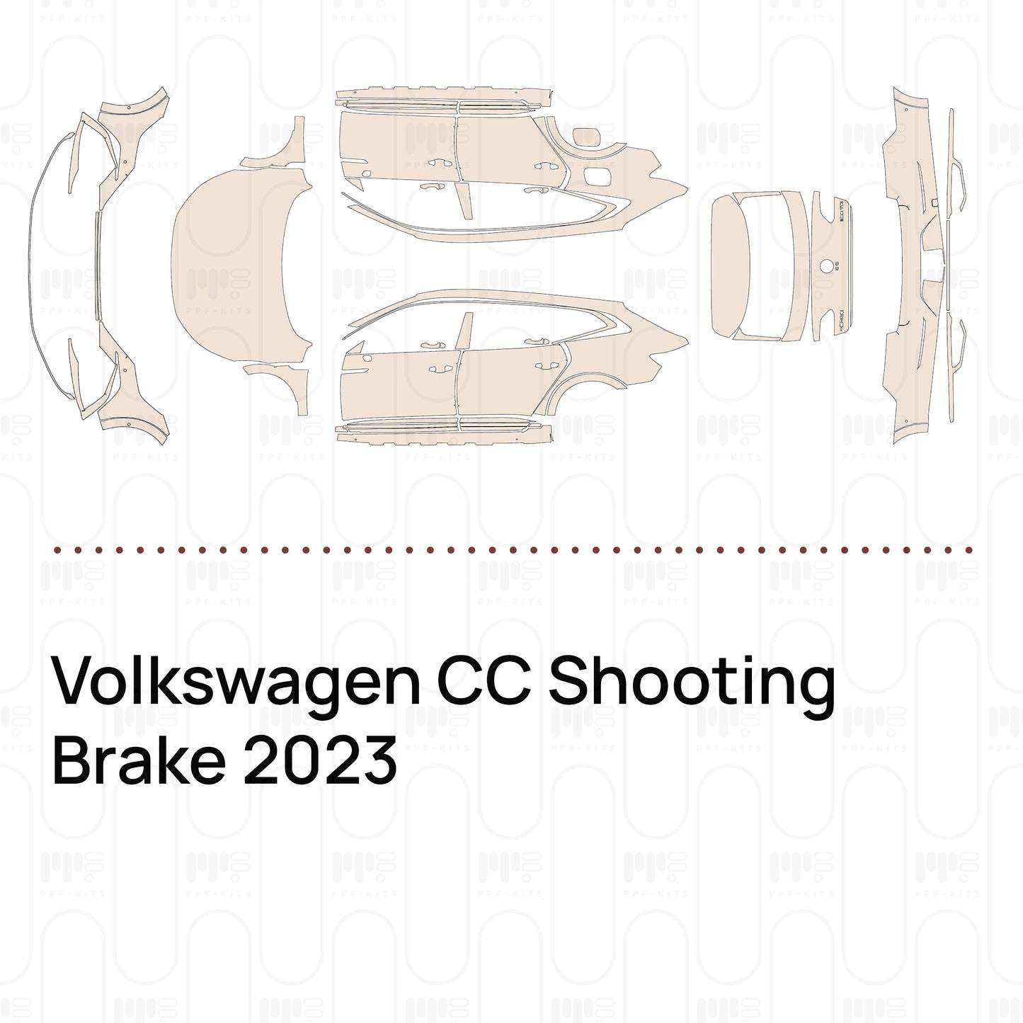 Pre-Cut PPF Volkswagen CC Shooting Brake 2023