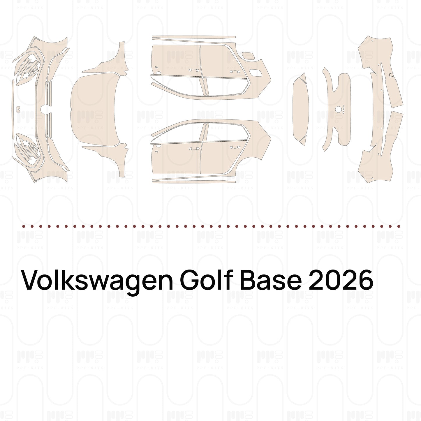 Pre-Cut PPF Volkswagen Golf Base 2026