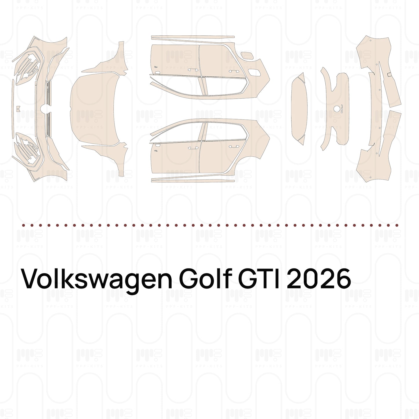 Pre-Cut PPF Volkswagen Golf GTI 2026