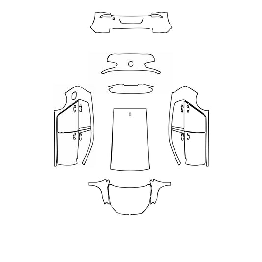 Pre-Cut PPF Volkswagen Golf Golf Base 2014 - PPF-Kits