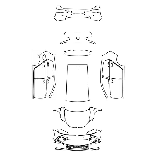 Pre-Cut PPF Volkswagen Golf Golf R 2017 - PPF-Kits