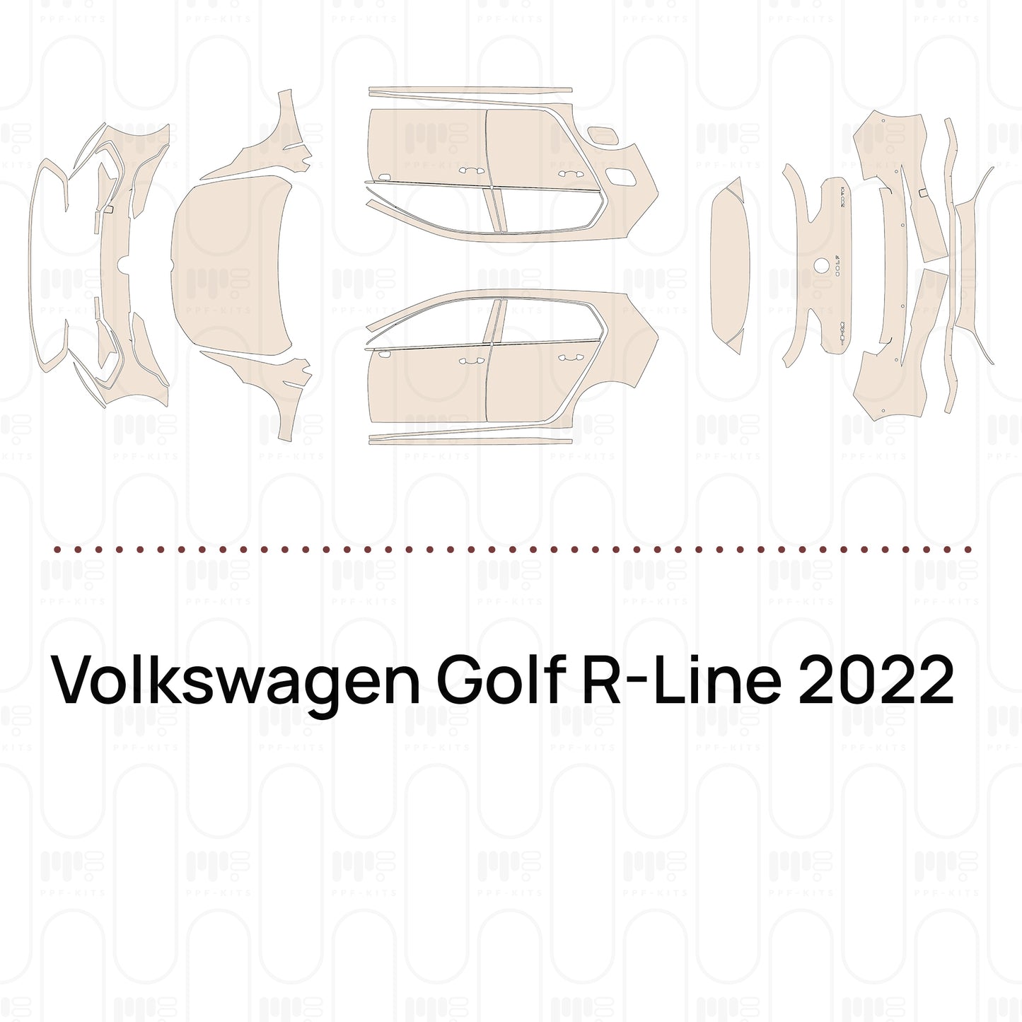 Pre-Cut PPF Volkswagen Golf R-Line 2022