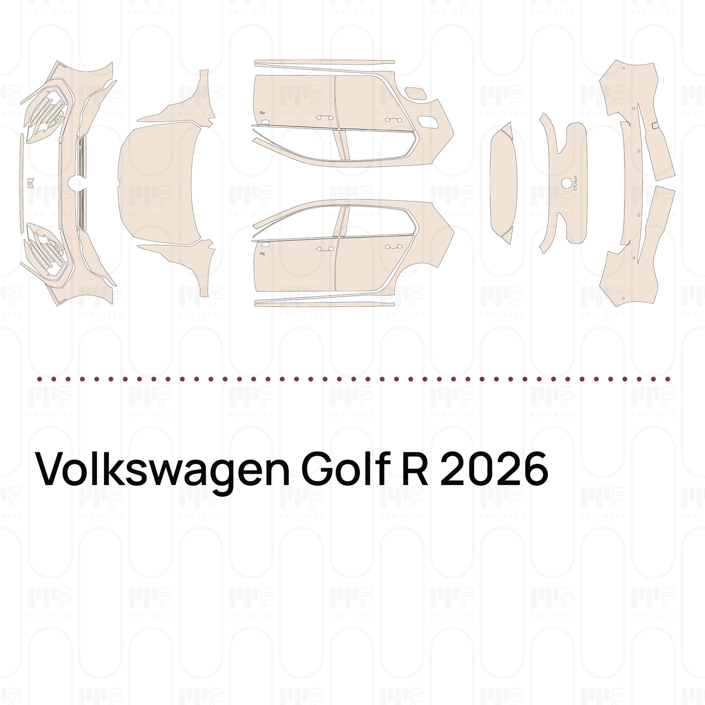 Pre-Cut PPF Volkswagen Golf R 2026