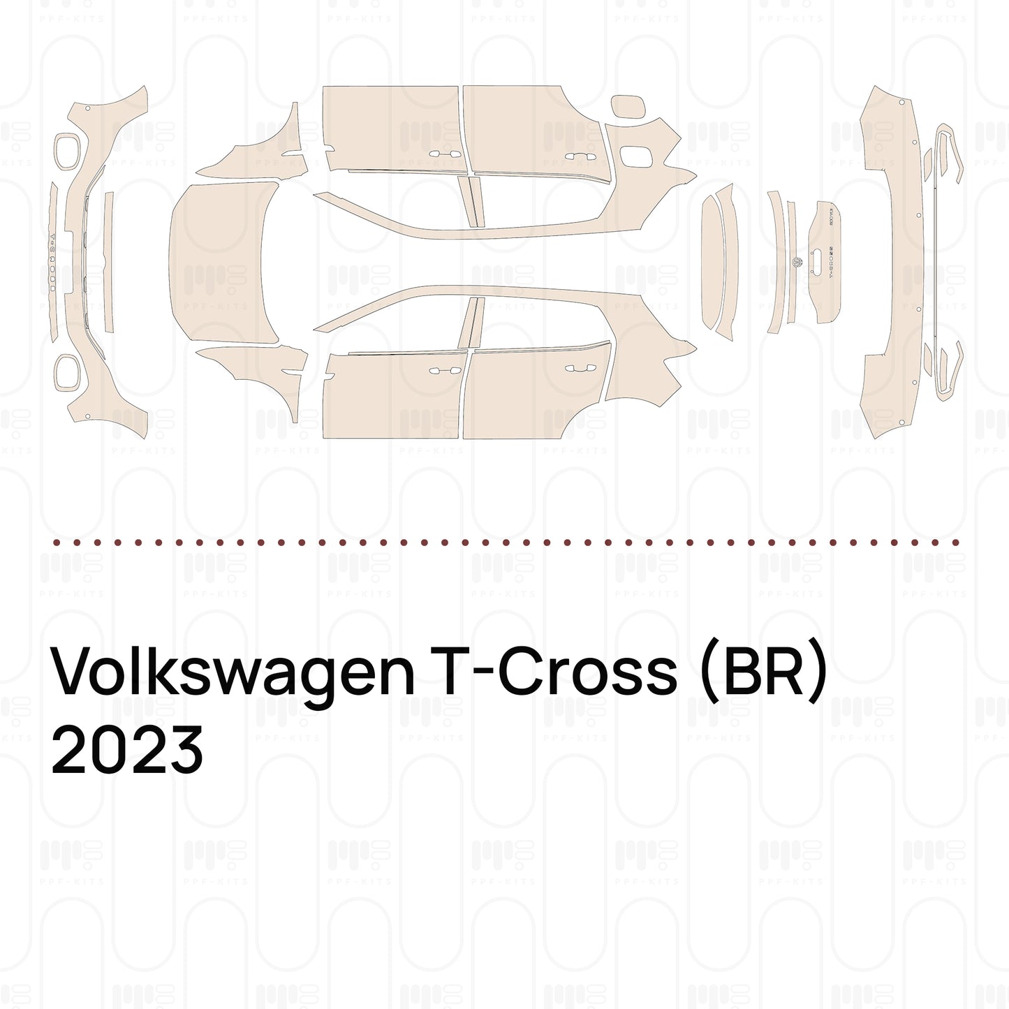 Pre-Cut PPF Volkswagen T-Cross (BR) 2023