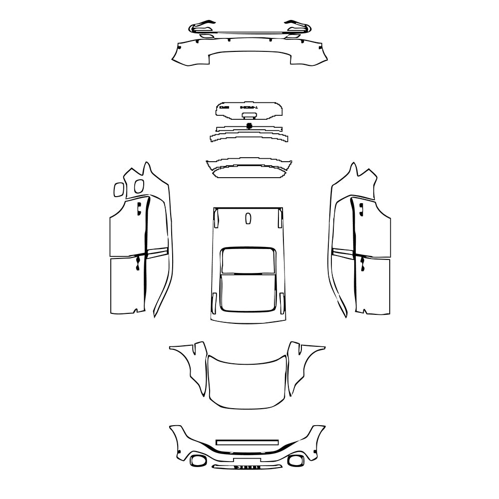 Pre-Cut PPF Volkswagen T-Cross (BR) 2024 - PPF-Kits