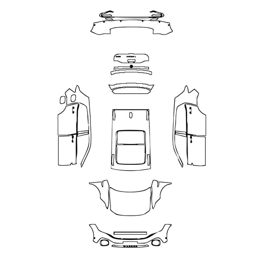 Pre-Cut PPF Volkswagen T-Cross (BR) 2024 - PPF-Kits