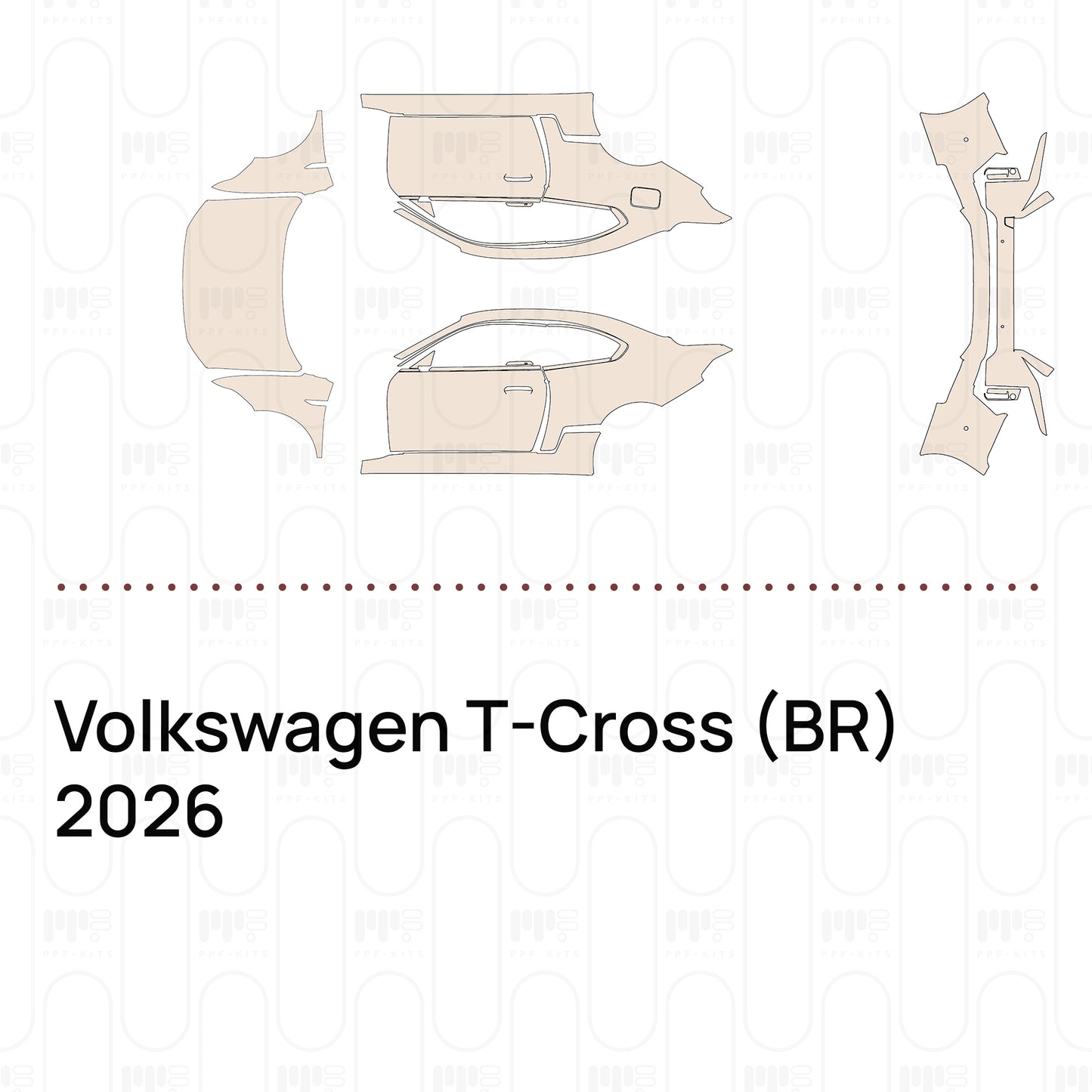 Pre-Cut PPF Volkswagen T-Cross (BR) 2026