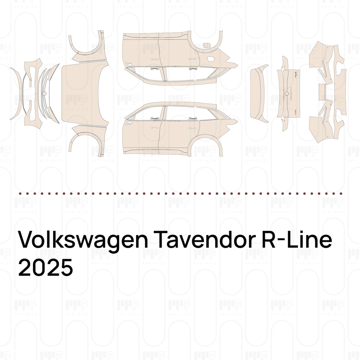 Pre-Cut PPF Volkswagen Tavendor R-Line 2025