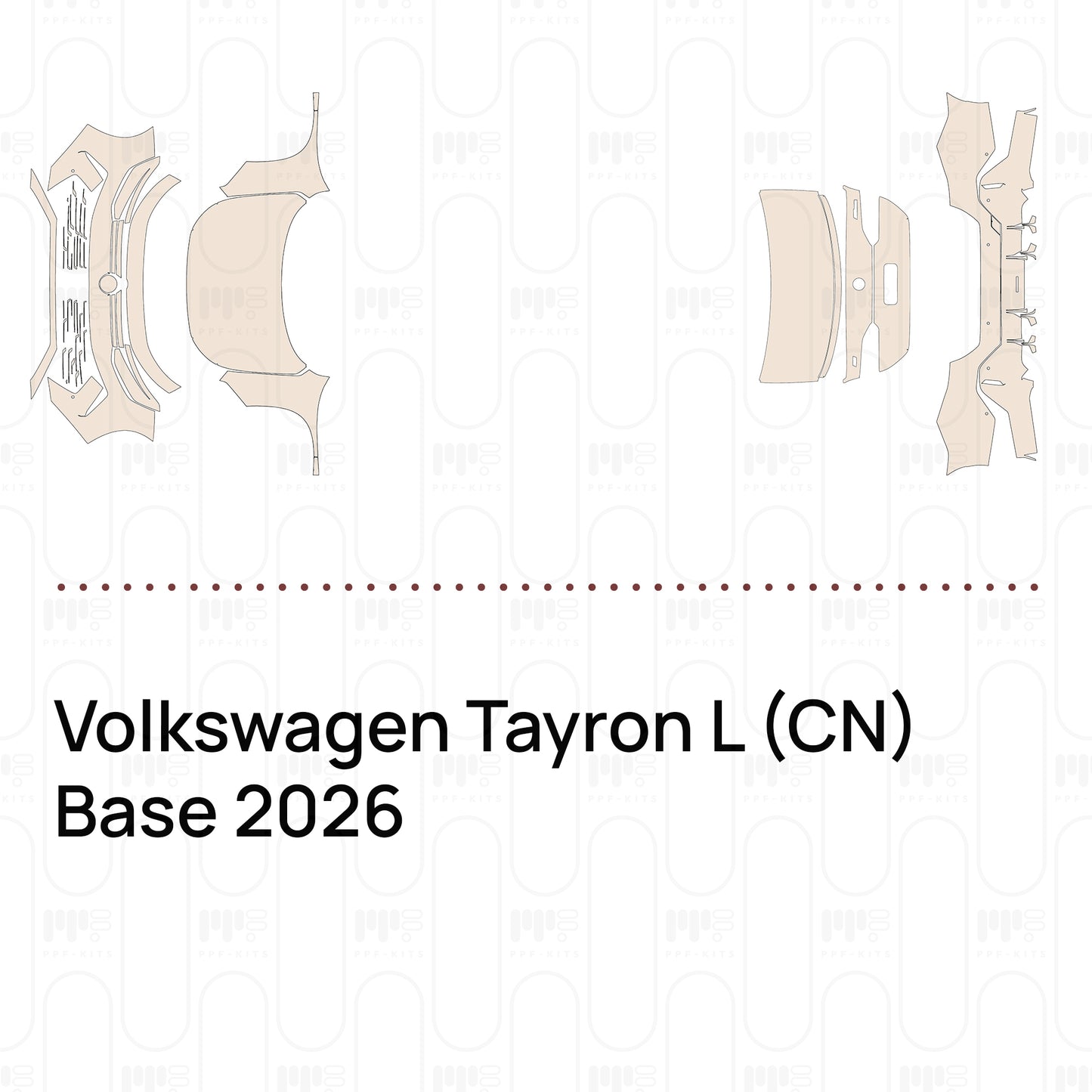 Pre-Cut PPF Volkswagen Tayron L (CN) Base 2026