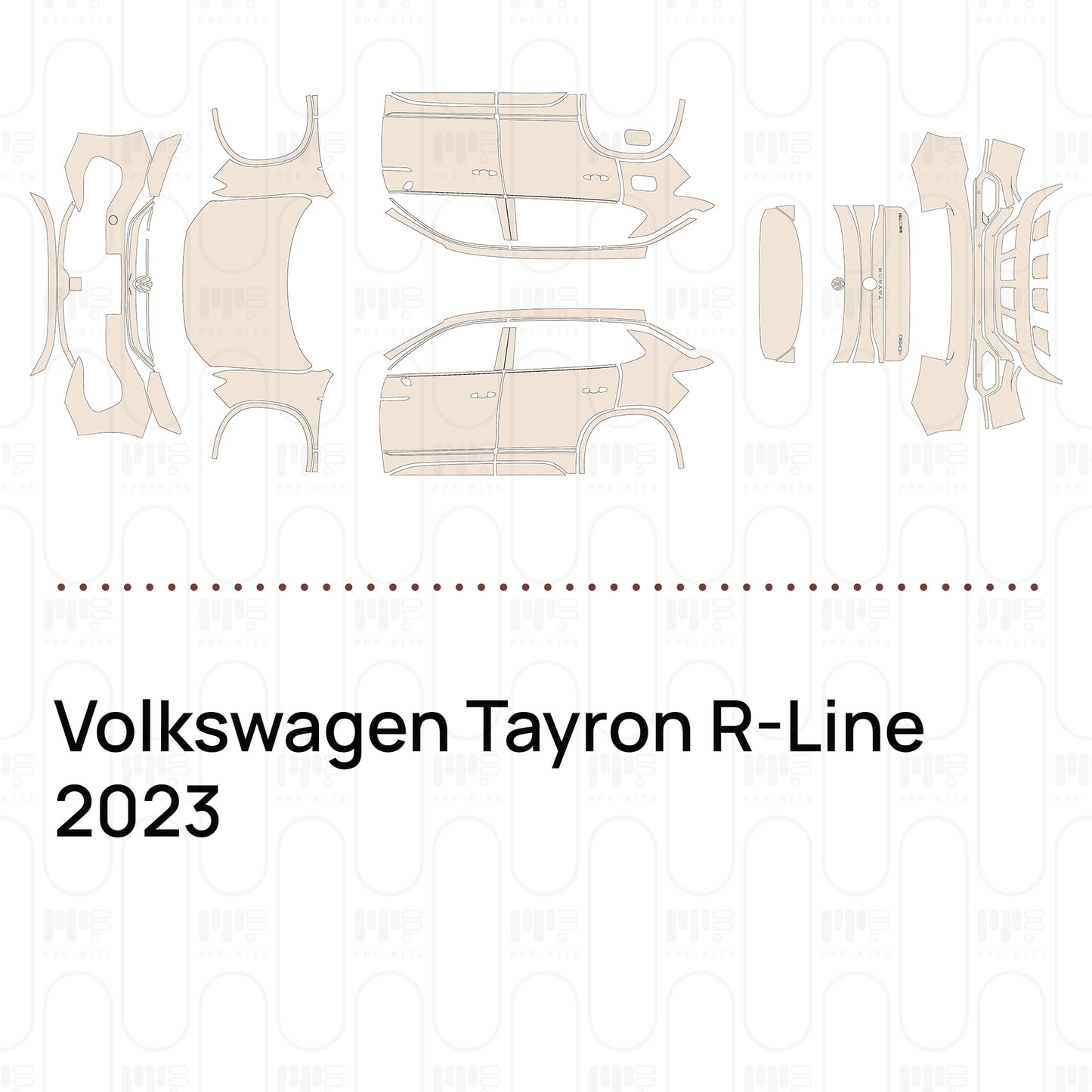 Pre-Cut PPF Volkswagen Tayron R-Line 2023