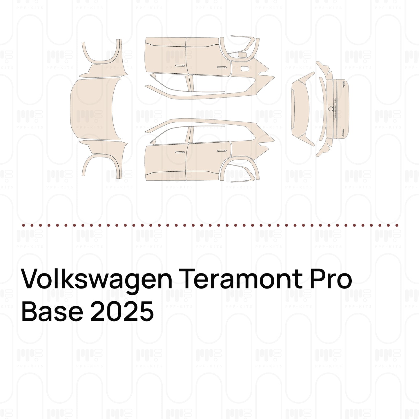 Pre-Cut PPF Volkswagen Teramont Pro Base 2025