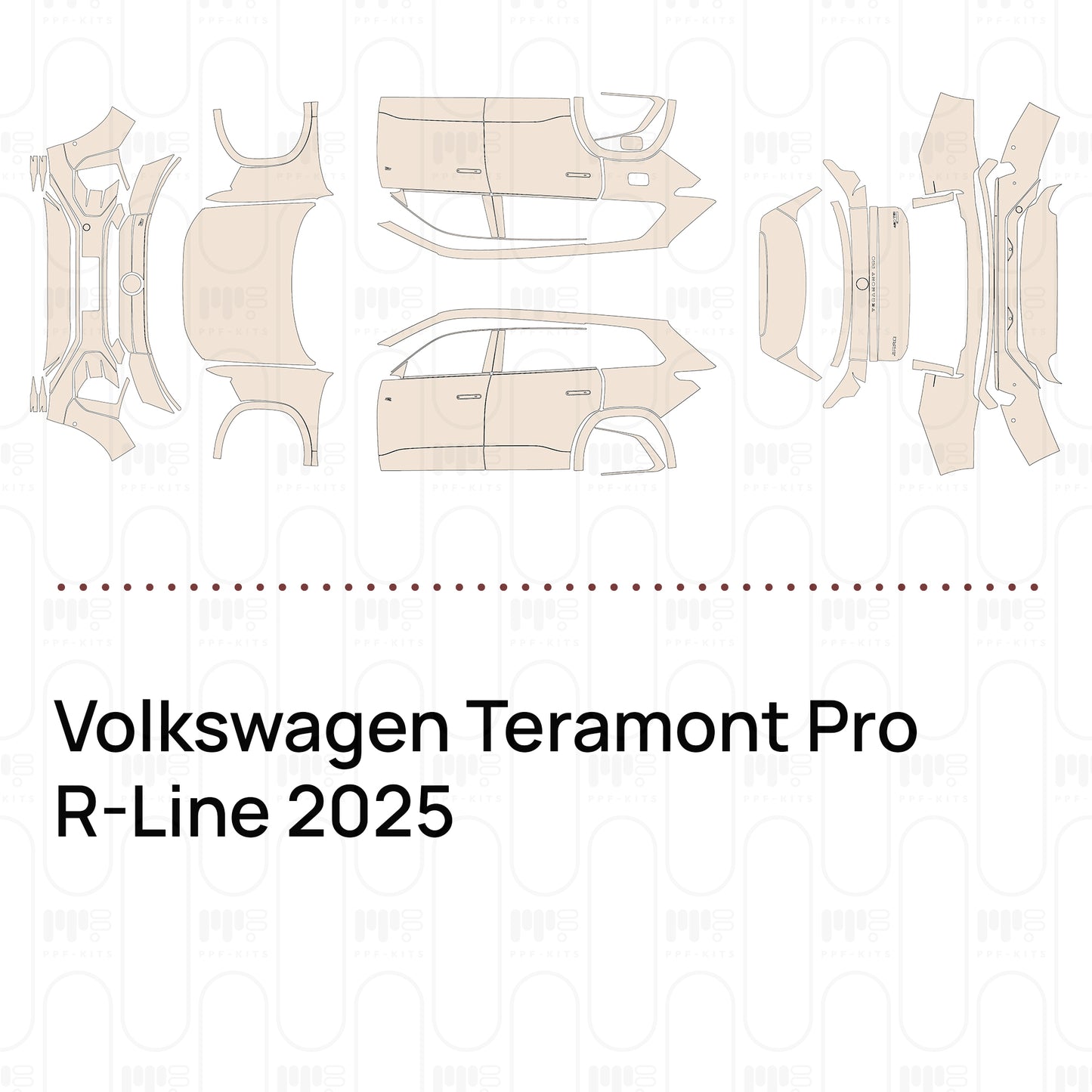 Pre-Cut PPF Volkswagen Teramont Pro R-Line 2025