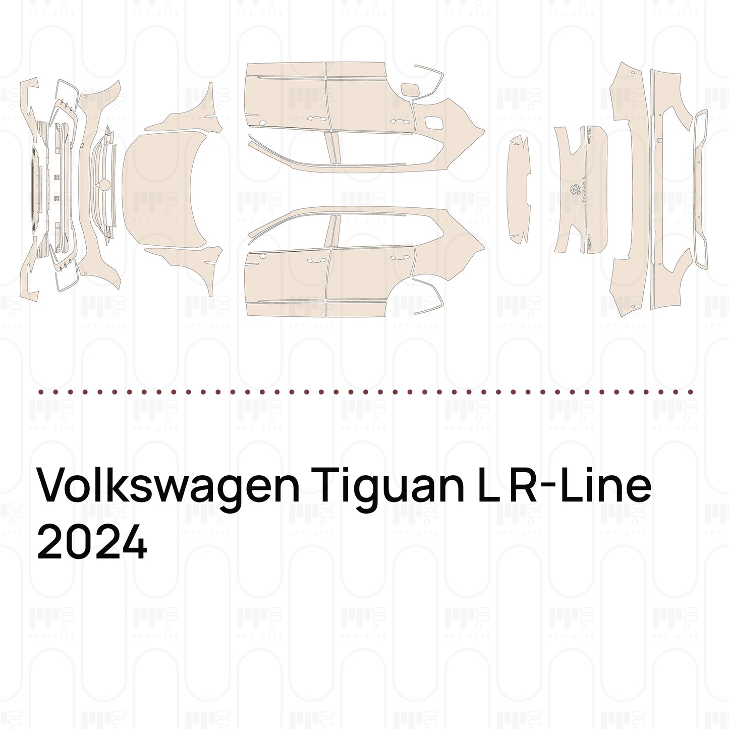 Pre-Cut PPF Volkswagen Tiguan L R-Line 2024