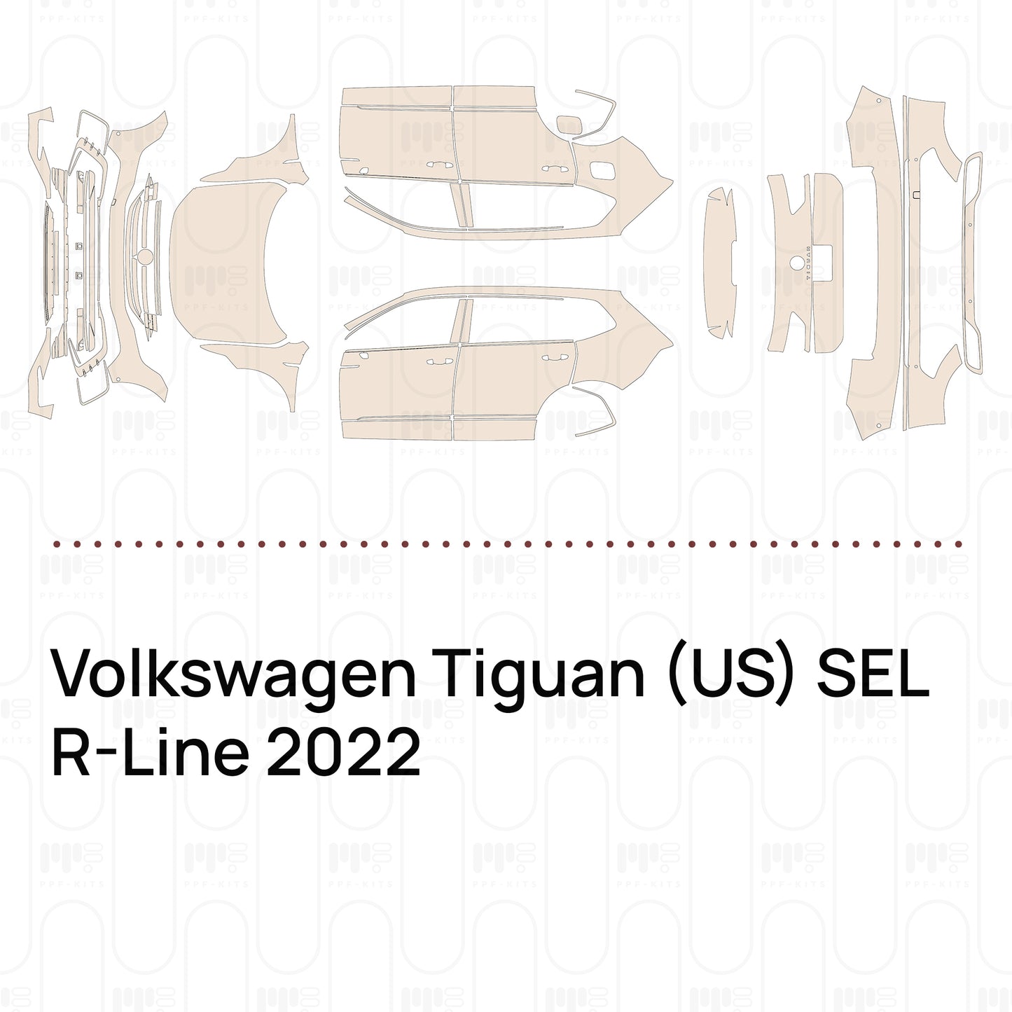 Pre-Cut PPF Volkswagen Tiguan (US) SEL R-Line 2022