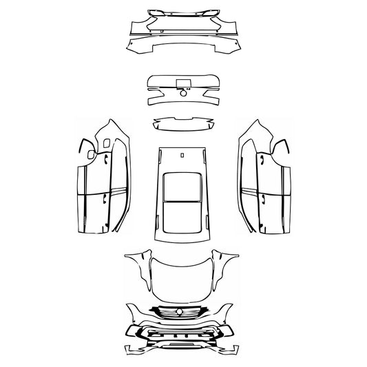Pre-Cut PPF Volkswagen Tiguan (US) SE R-line 2024 - PPF-Kits