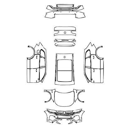 Pre-Cut PPF Volkswagen Touareg R-Line 2021 - PPF-Kits