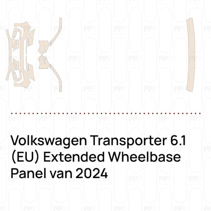 Pre-Cut PPF Volkswagen Transporter 6.1 (EU) Extended Wheelbase Panel van 2024