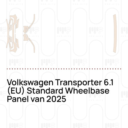 Pre-Cut PPF Volkswagen Transporter 6.1 (EU) Standard Wheelbase Panel van 2025