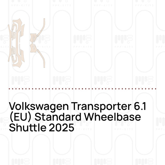 Pellicola protettiva PPF pretagliata Volkswagen Transporter 6.1 (EU) Standard Wheelbase Shuttle 2025