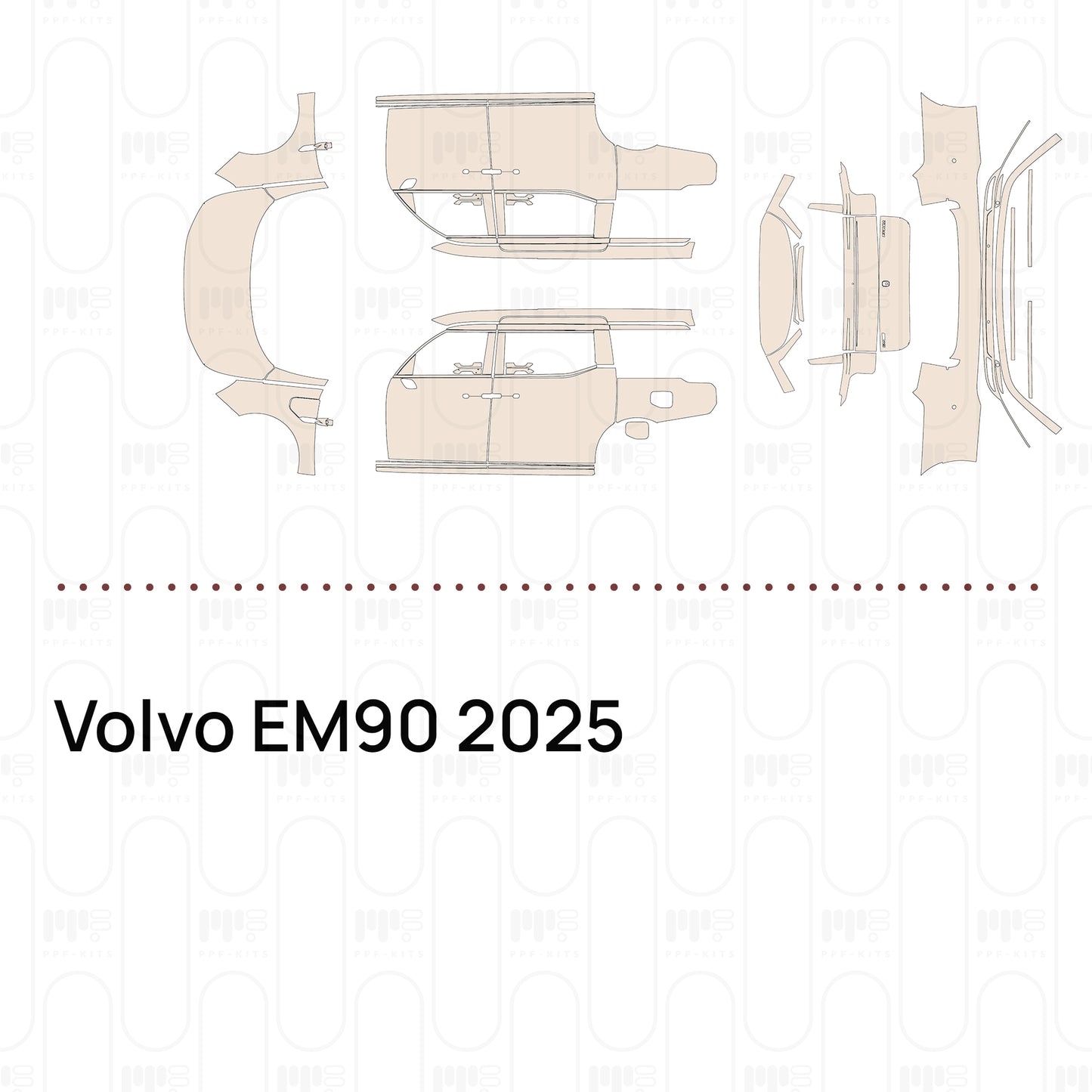 Pre-Cut PPF Volvo EM90 2025