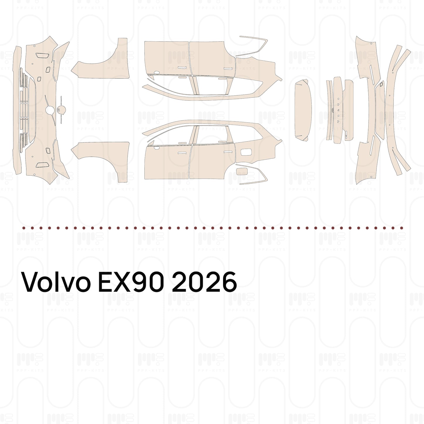Pre-Cut PPF Volvo EX90 2026