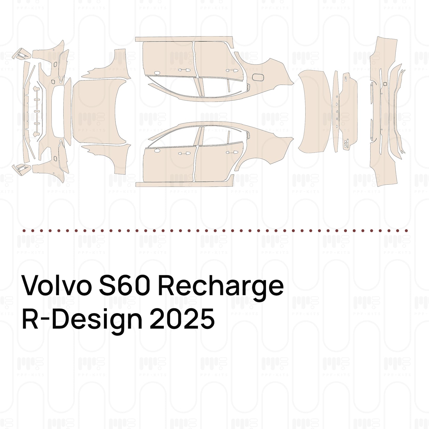 Pre-Cut PPF Volvo S60 Recharge R-Design 2025