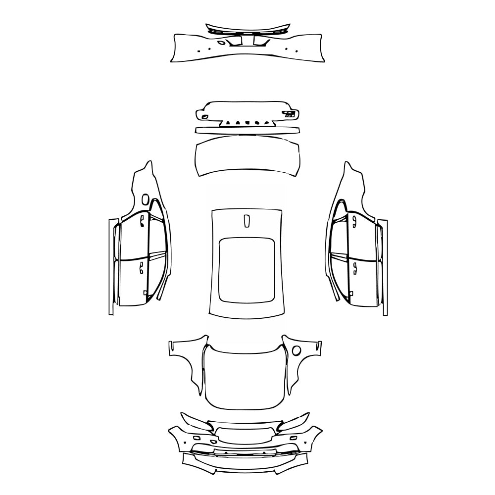 Pre-Cut PPF Volvo S90 Recharge Extended Wheelbase Inscription 2021 - PPF-Kits