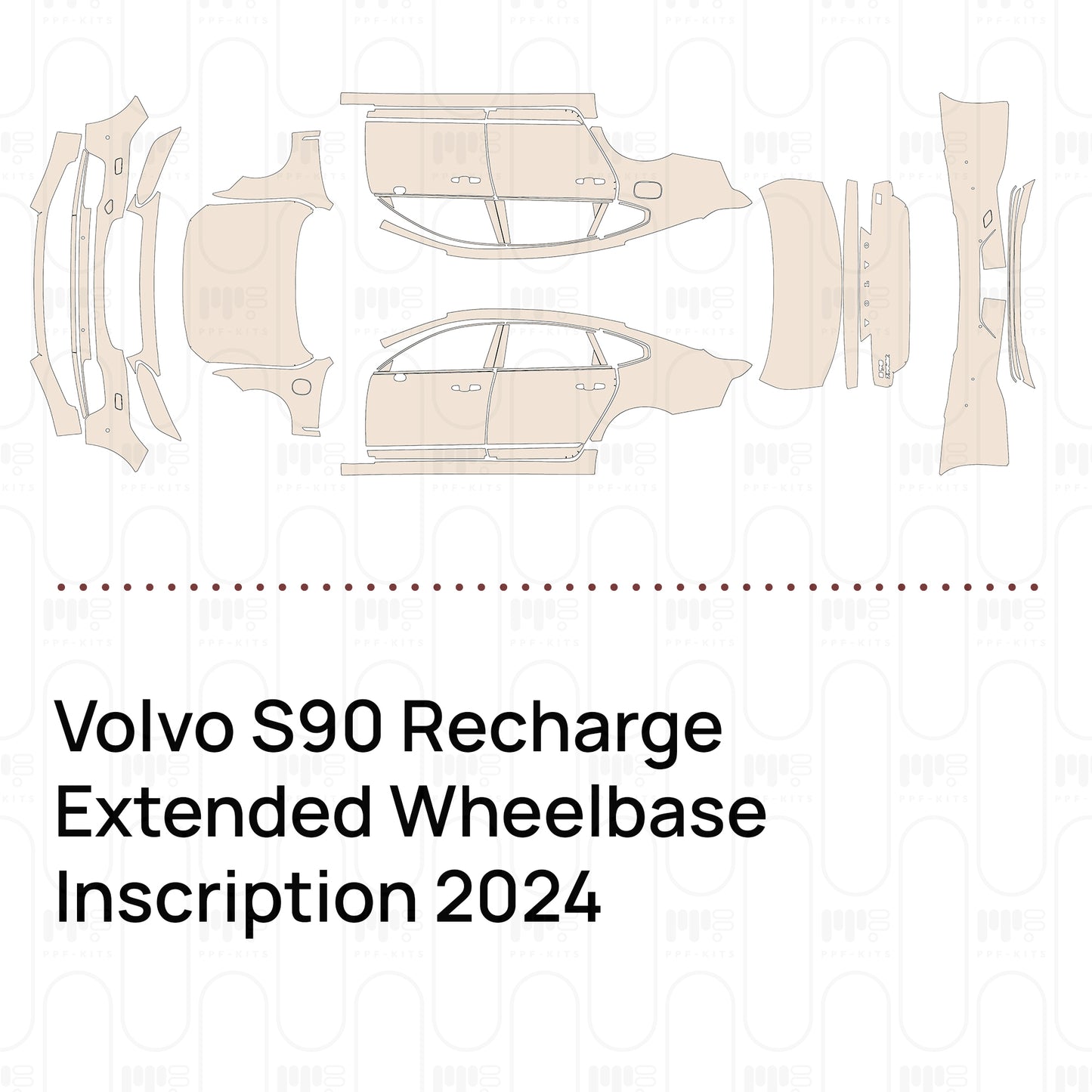 Pre-Cut PPF Volvo S90 Recharge Extended Wheelbase Inscription 2024