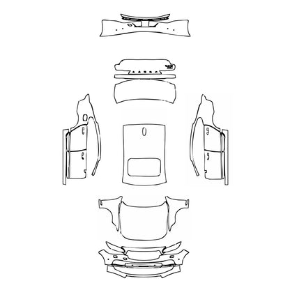 Pre-Cut PPF Volvo S90 Standard Wheelbase Inscription 2021 - PPF-Kits