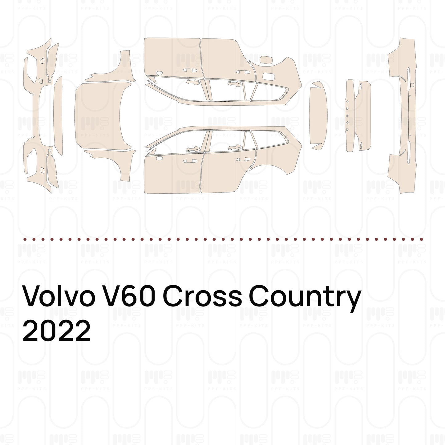 Pre-Cut PPF Volvo V60 Cross Country 2022