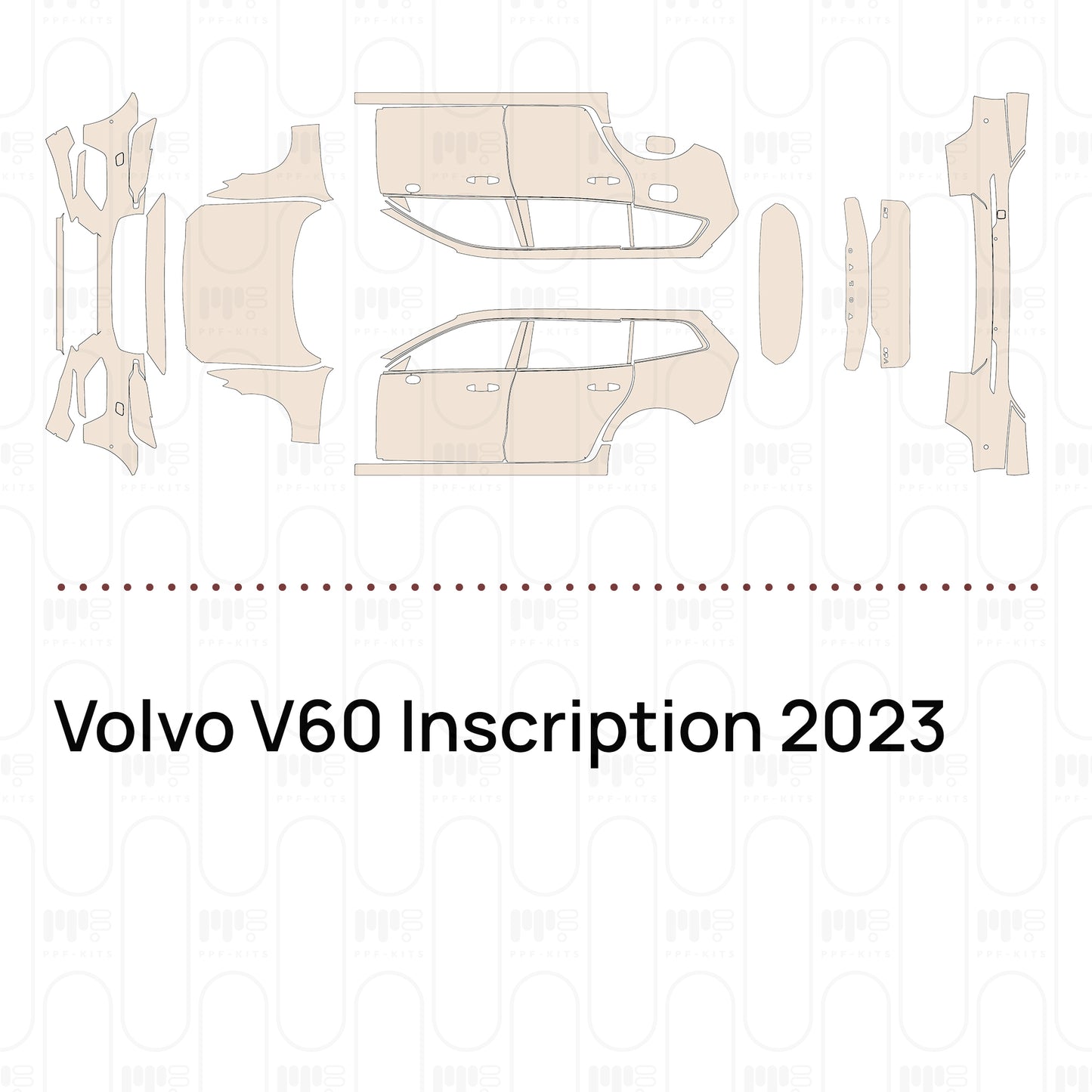 Pre-Cut PPF Volvo V60 Inscription 2023