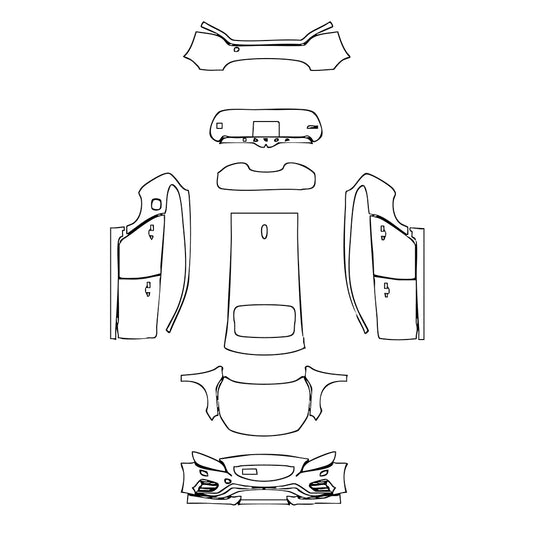 Pre-Cut PPF Volvo V60 Polestar 2017 - PPF-Kits