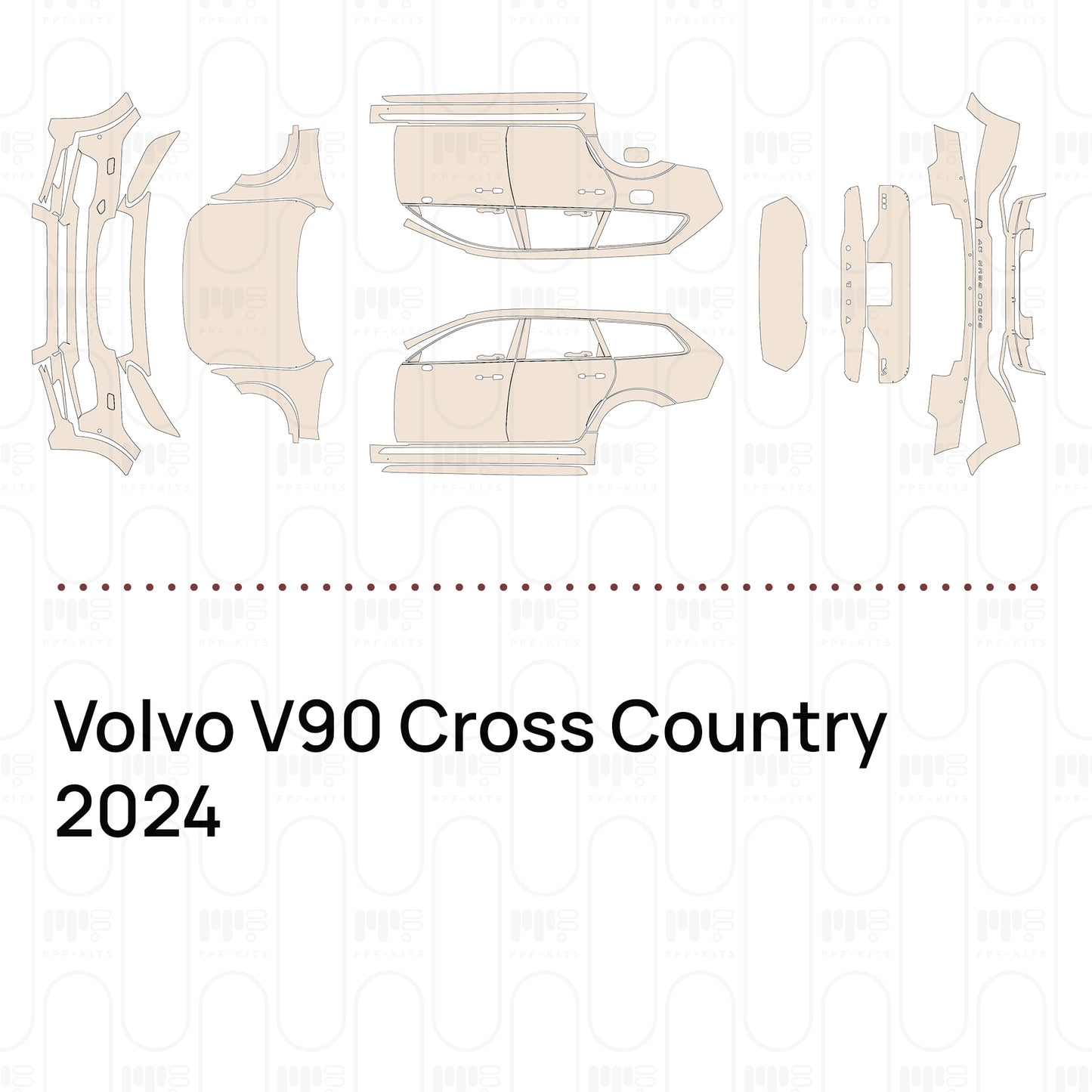 Pre-Cut PPF Volvo V90 Cross Country 2024