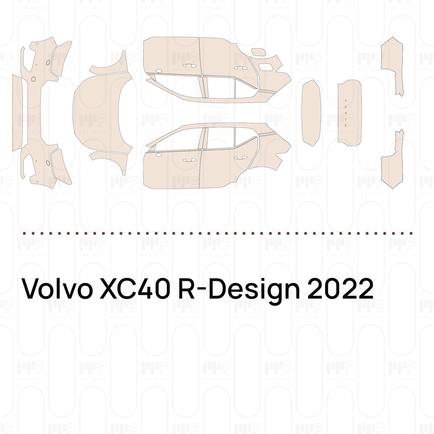 Pre-Cut PPF Volvo XC40 R-Design 2022
