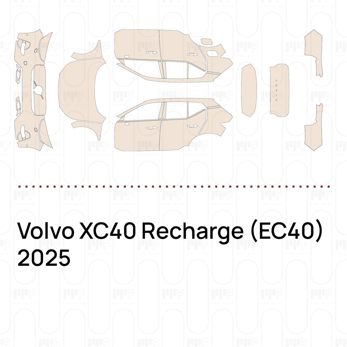 Pre-Cut PPF Volvo XC40 Recharge (EC40) 2025