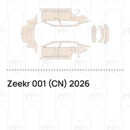 Pre-Cut PPF Zeekr 001 (CN) 2026