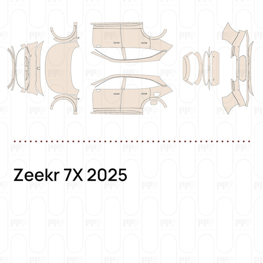 Pre-Cut PPF Zeekr 7X 2025