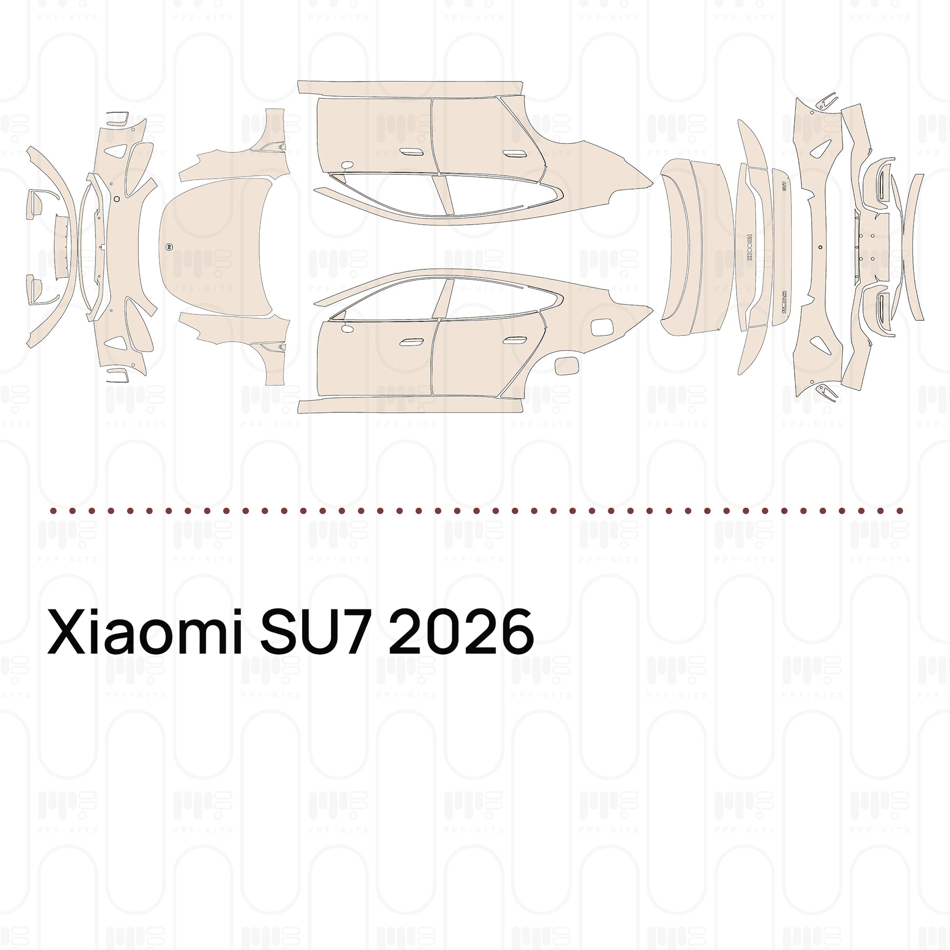 Bumper+Headlamp without license frame cutout, with 6 PDC (Parking Sensors)